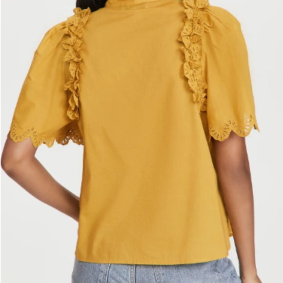 Sea Adrienne Cotton Short Sleeve Top - Picture 2 of 8